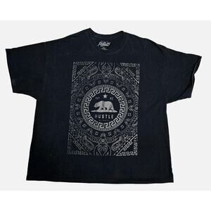 No 92 Hustle California Republic Mens T Shirt Popular Poison Black  Bear Sz 3XL